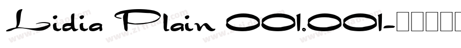 Lidia Plain 001.001字体转换